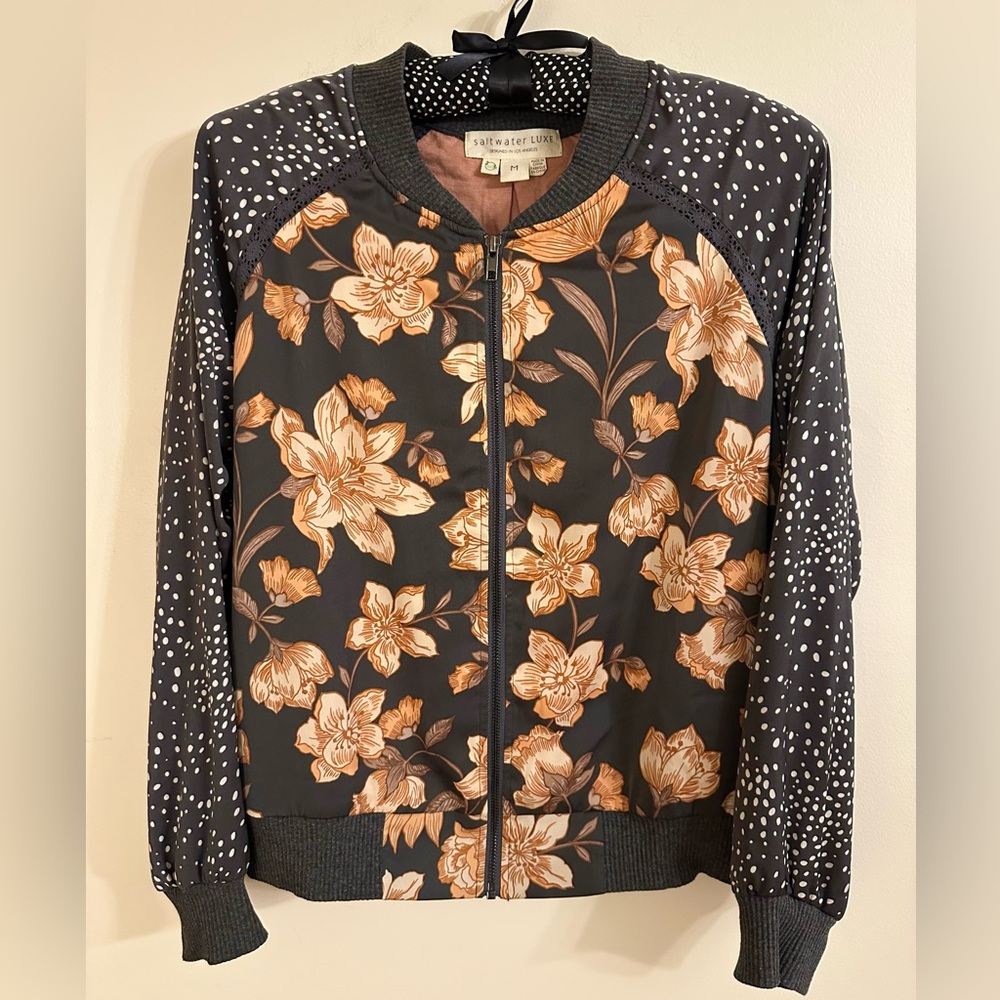 🔥🔥 Saltwater LUXE Floral Bomber Jacket
